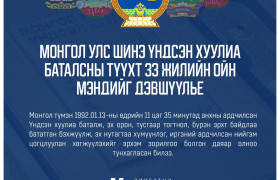 Ч.Ундрам: Үндсэн хуулиа баталж, ардчилсан нийгэм цогцлоохыг улс даяар эрхэм зорилгоо болгосон