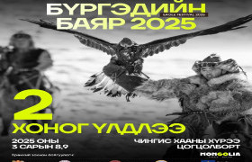 “БҮРГЭДИЙН БАЯР-2025” НААДАМ “ЧИНГИС ХААНЫ ХҮРЭЭ” АЯЛАЛ ЖУУЛЧЛАЛЫН ЦОГЦОЛБОРТ БОЛНО